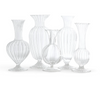 Two's Company- Hand-Blown Glass Fluted Vase