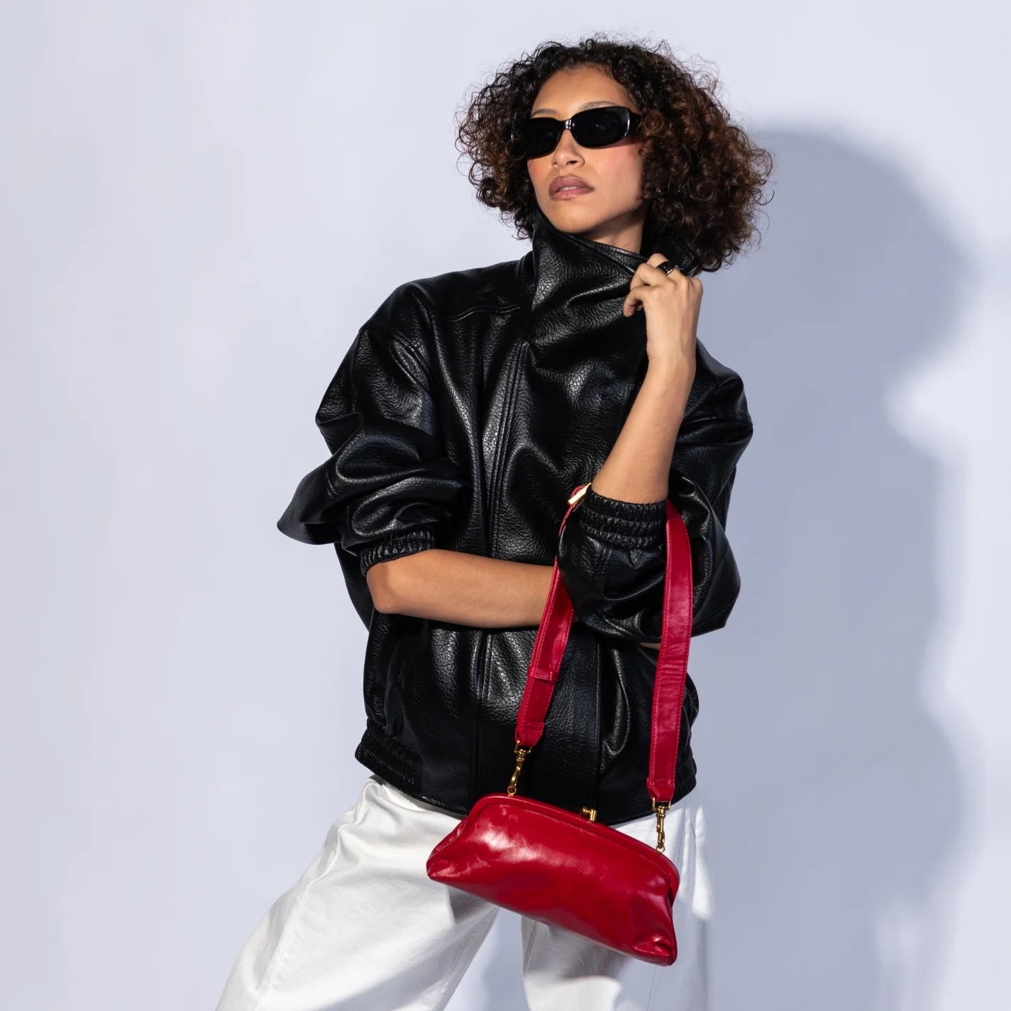 Hobo - Alba Frame Small Shoulder Bag - True Red - Findlay Rowe Designs