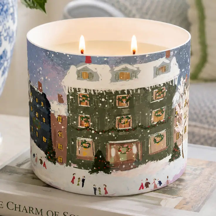 Rebecca Illustrated - Candle - Double Wick - Joyeux Noel - Findlay Rowe Designs