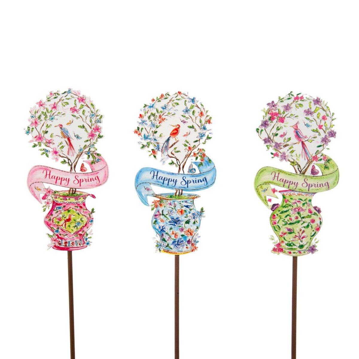 Rosanne Beck - Stake - Happy Spring Mini Topiary - Findlay Rowe Designs