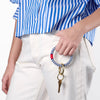Ink & Alloy - Key Ring Bracelet - Beaded Navy - Findlay Rowe Designs