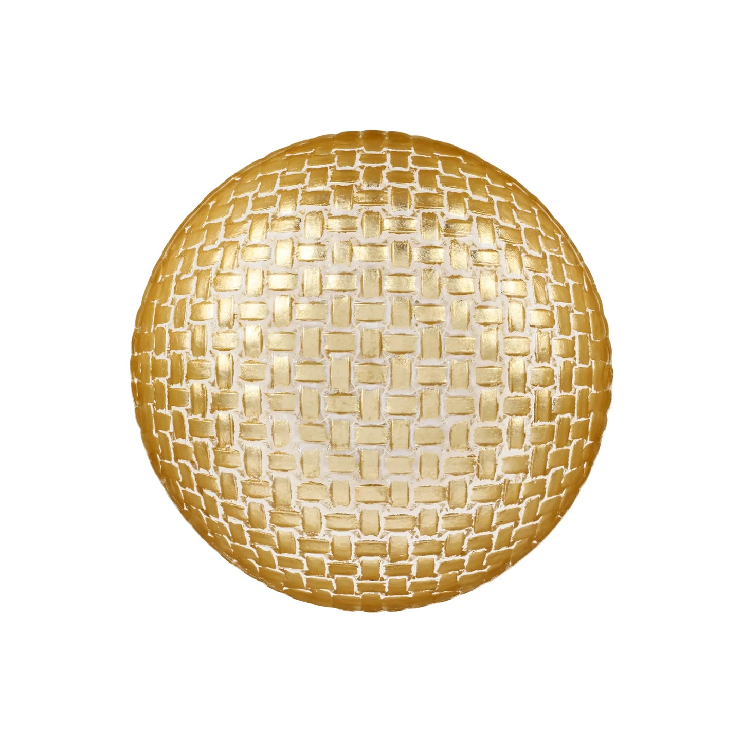 Vietri - Rufolo - Glass Gold Basketweave Small Serving Bowl - Findlay Rowe Designs