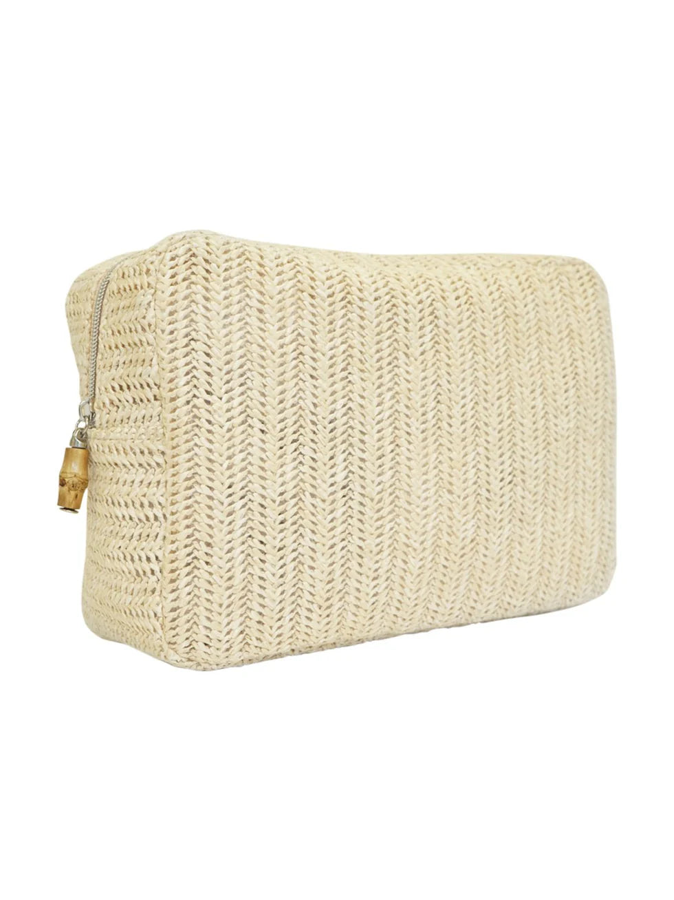 TRVL Design - Big Glam - Straw Cosmetic Bag - Sand - Findlay Rowe Designs