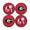 Smathers & Branson - Needlepoint Coasters - UGA - Red - Findlay Rowe Designs