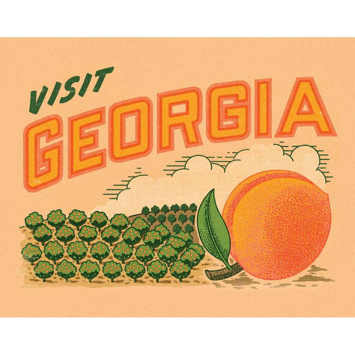 True South Puzzle - Visit Georgia Mini Puzzle - 100 piece