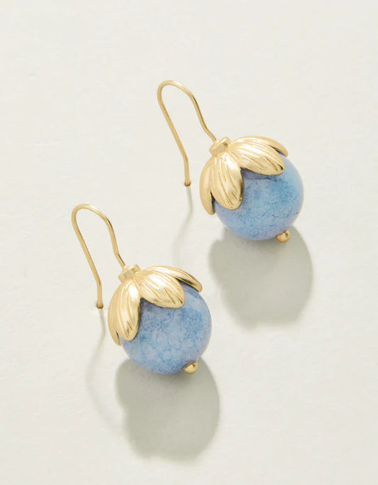Spartina- Bauble Drop Earrings Light Blue