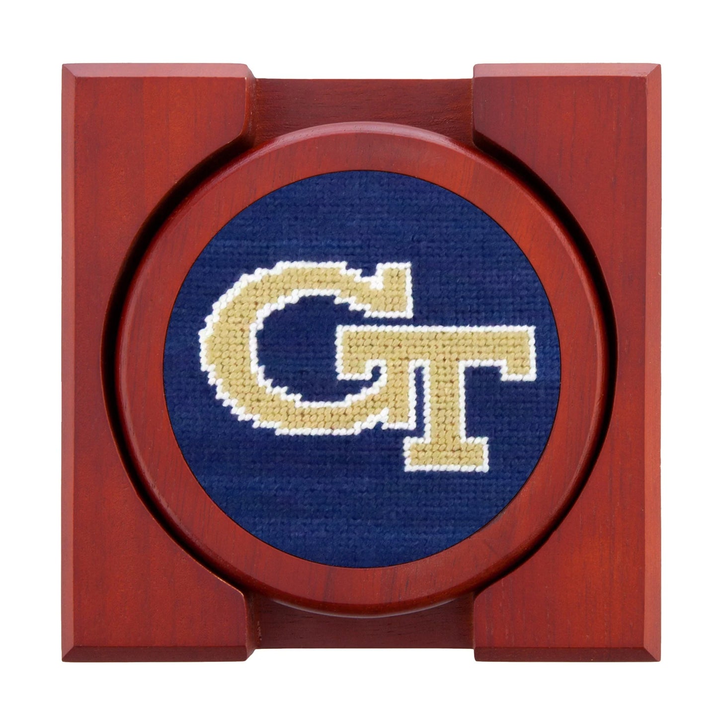 Smathers & Branson - Needlepoint Coasters - Georgia Tech - Findlay Rowe Designs