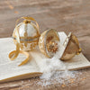 Ornament - 4" White Round Jewelry Box