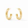 Julie Vos - Luna Stone Hoop Earring - Cubic Zirconia - Findlay Rowe Designs