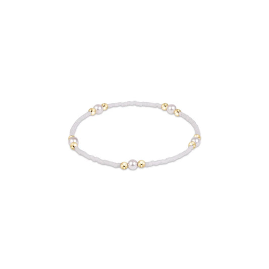 Enewton - Gameday Hope Purpose Pearl Bracelet - White