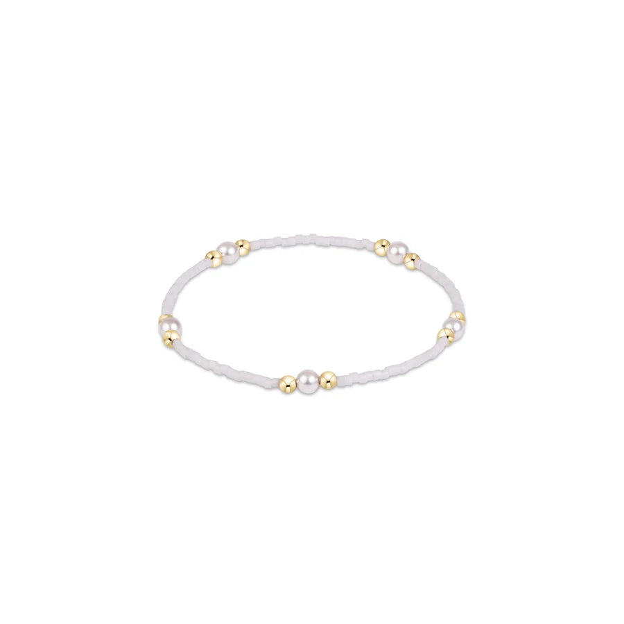 Enewton - Gameday Hope Purpose Pearl Bracelet - White