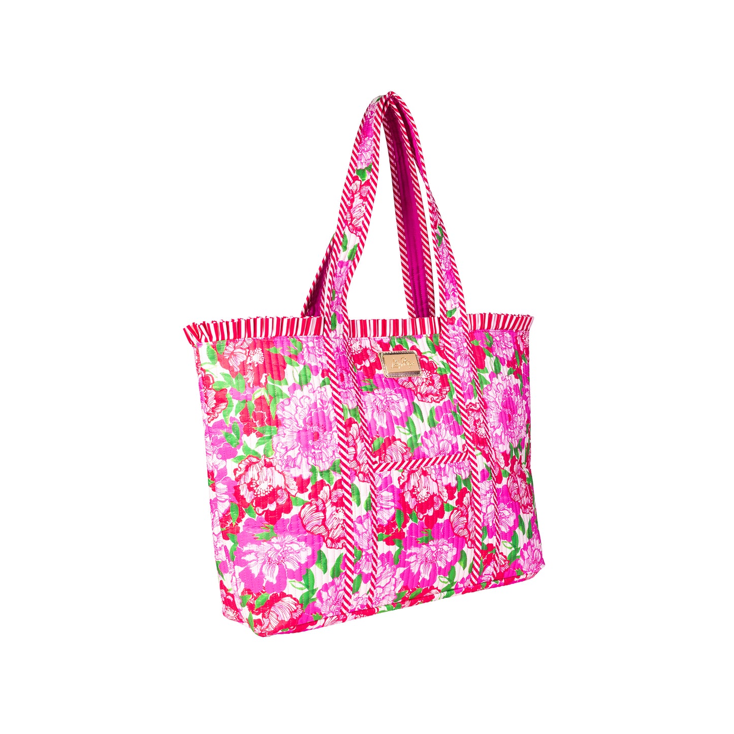 Lilly Pulitzer - Quilted Ruffle Tote - Maggies Bouquet