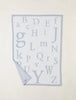 Barefoot Dreams - ABC Blanket - CozyChic® - Ocean/Cream - Findlay Rowe Designs
