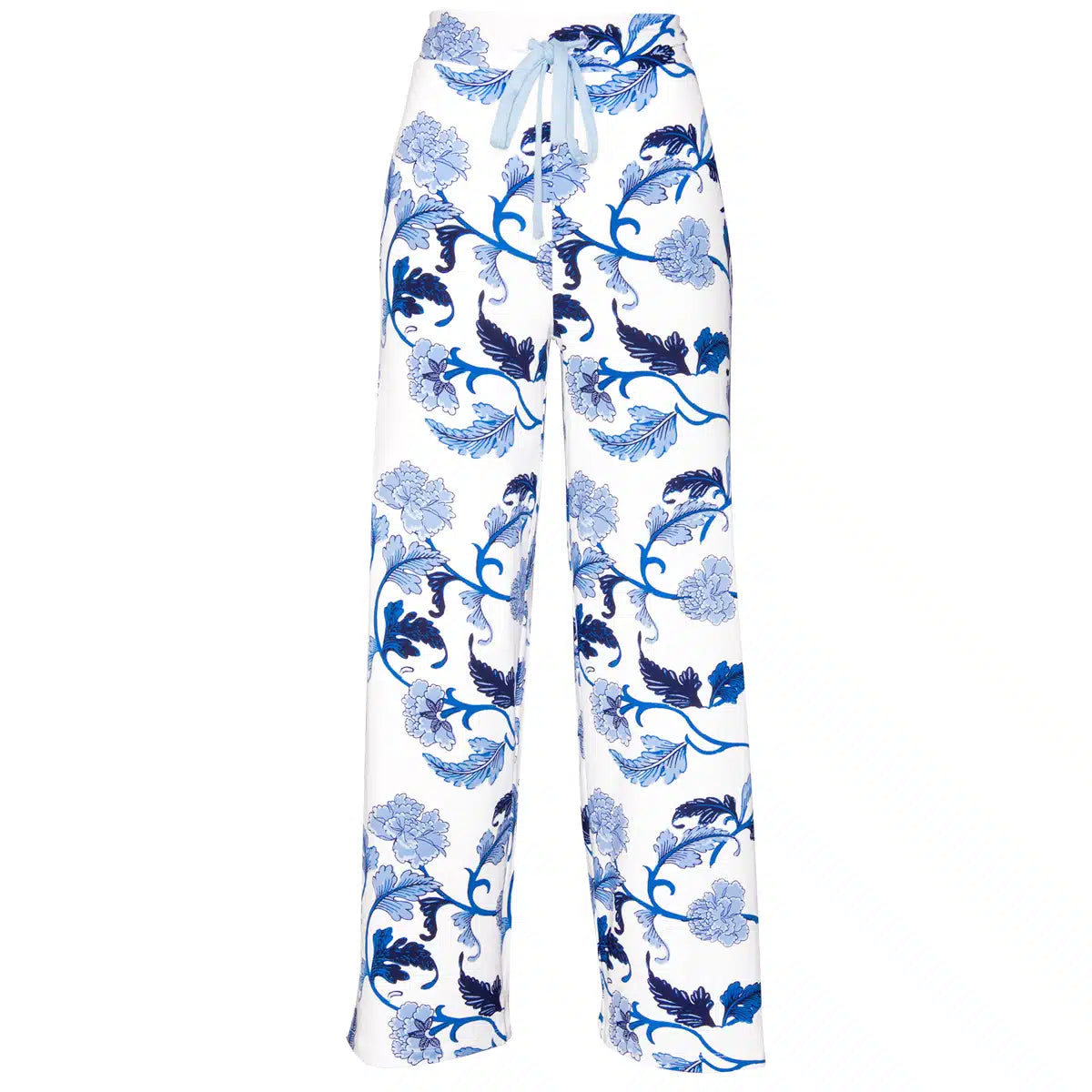 Pajama Pants - Blu Acanthus Leaf