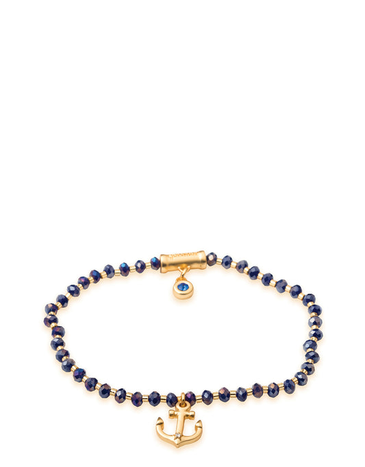 Spartina 449 - Bracelet - Twinkle Stretch Bracelet Blue - Anchor - Findlay Rowe Designs