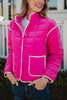 KatyDid - Quilted Light Jacket - Hot Pink - Findlay Rowe Designs