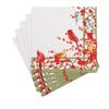 Caspari - Luncheon Napkins - Winter Birds and Berries
