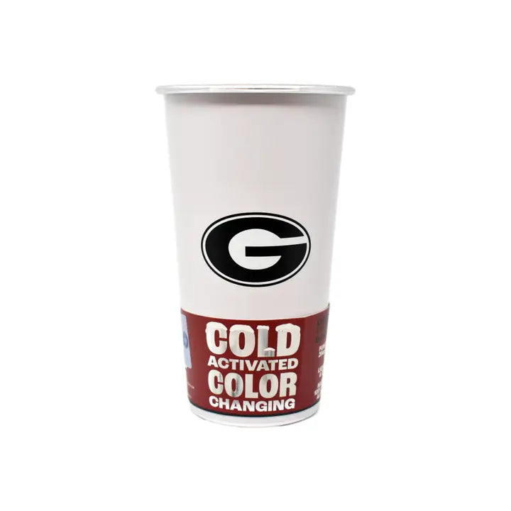 Tumbler - Aluminum Color Changing Cup 20 oz - University of Georgia - Findlay Rowe Designs