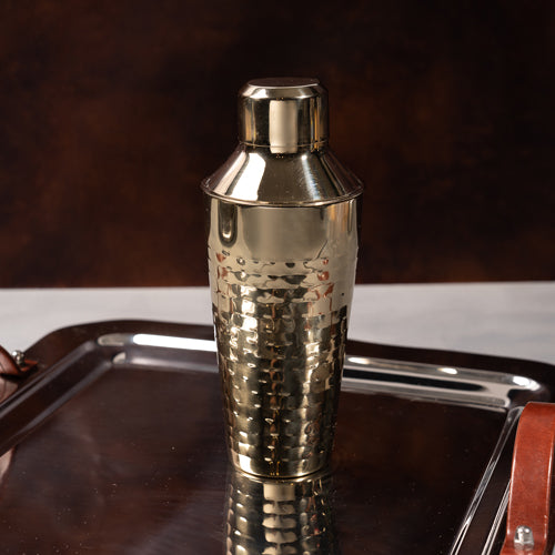 Cocktail Shaker - Hammered - Gold - Findlay Rowe Designs