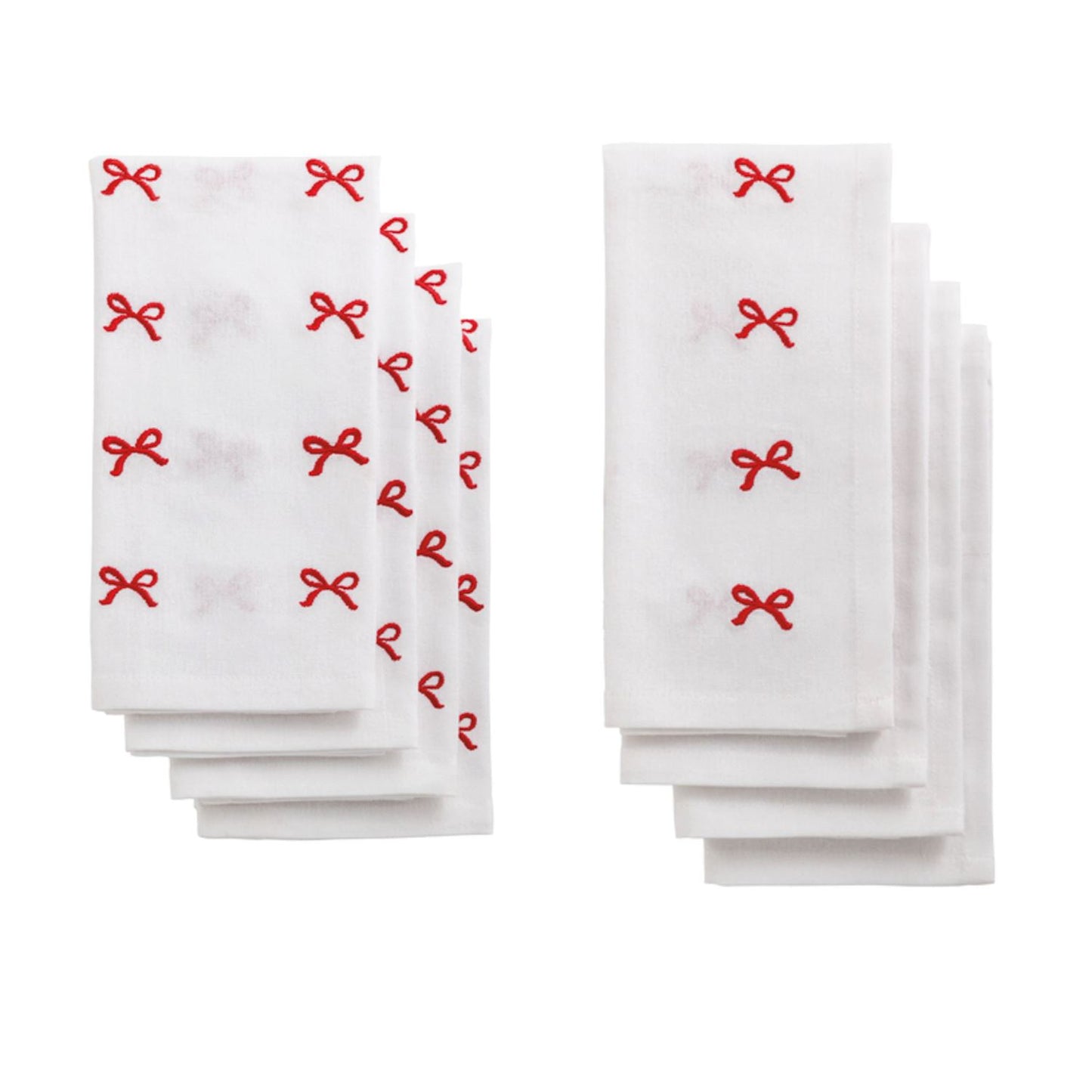 Mud Pie - Cloth Napkin - Embroidered Bow