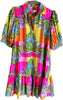 Jude Connally- TIERNEY DRESS Multi Color Lotus - Findlay Rowe Designs