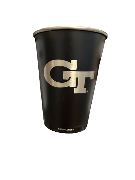 Corkcicle- Georgia Tech 18oz. Black   G logo Etched Eco Stacker Cup