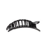 Teleties - Flat Round Hair Clip - Jet Black Quilted - Medium - Findlay Rowe Designs