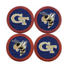 Smathers & Branson - Needlepoint Coasters - Georgia Tech - Findlay Rowe Designs
