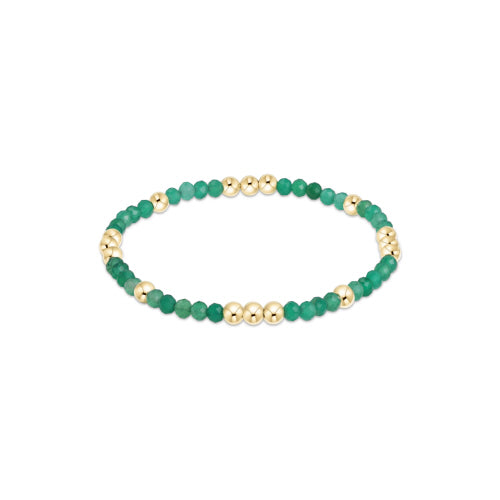 Enewton - Worthy Pattern 3mm Bead Bracelet - Green Onyx - Findlay Rowe Designs