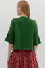 Cardigan - 3/4 Sleeve - Amazon Green - Findlay Rowe Designs