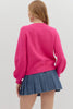 Top -  Long Sleeve Sweater Knit Cardigan - Pink - Findlay Rowe Designs