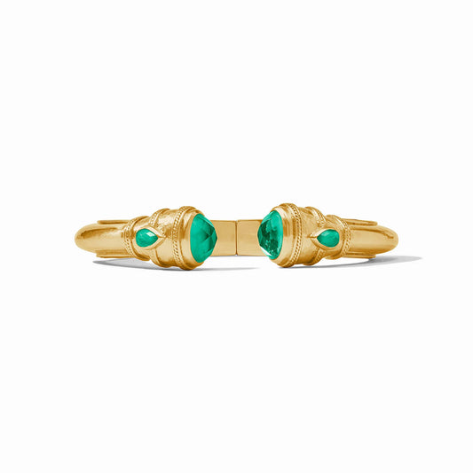 Julie Vos - Cannes Demi Cuff - Iridescent Emerald Green - Findlay Rowe Designs