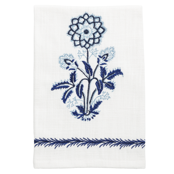 Mud Pie - Towel - Blue Flower - Findlay Rowe Designs