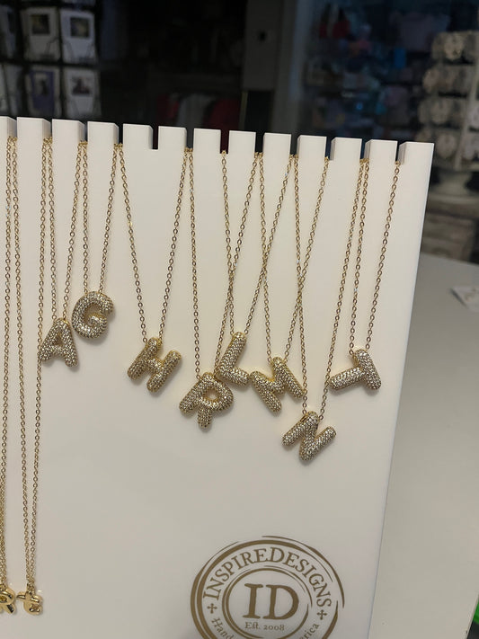 InspireDesigns - Necklace - Crystal Initial Pendant - Findlay Rowe Designs
