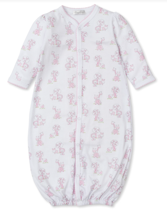 Kissy Kissy - Convertible Gown - Gingham Jungle - Pink - Findlay Rowe Designs