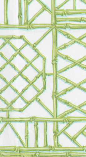 Caspari - Guest Towel Napkins - Bamboo - Moss Green - Findlay Rowe Designs