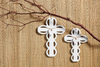 Mud Pie - Cross - Scallop Pierced - Findlay Rowe Designs