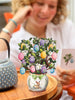 Fresh Cut Paper - Pop Up Bouquet Matching Card - Mini Easter Egg Tree
