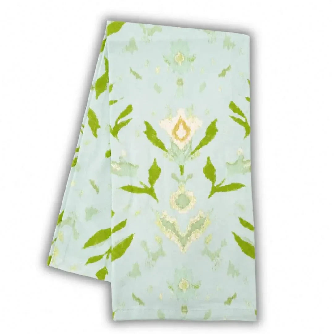 Laura Park - Tea Towel - Petal Garden Aqua - Findlay Rowe Designs