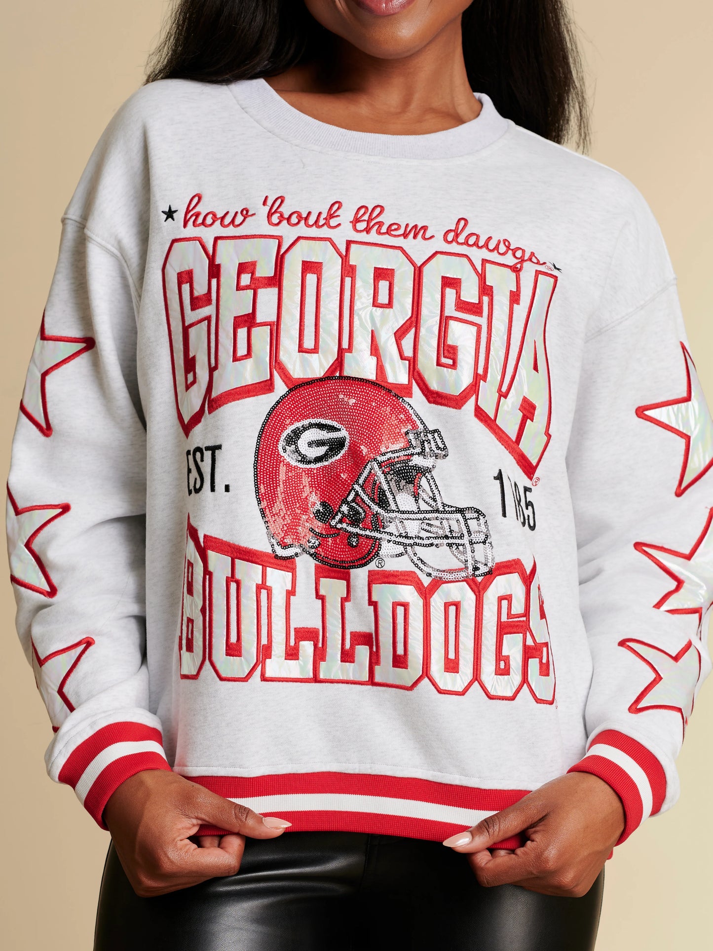 Stewart Simmons - The Hometeam Heathered Crewneck - Georgia - Findlay Rowe Designs