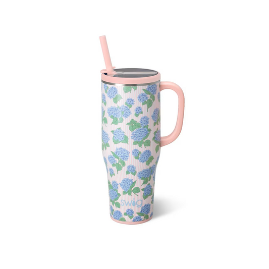Swig - Mega Mug 40oz - Hydrangeas - Findlay Rowe Designs