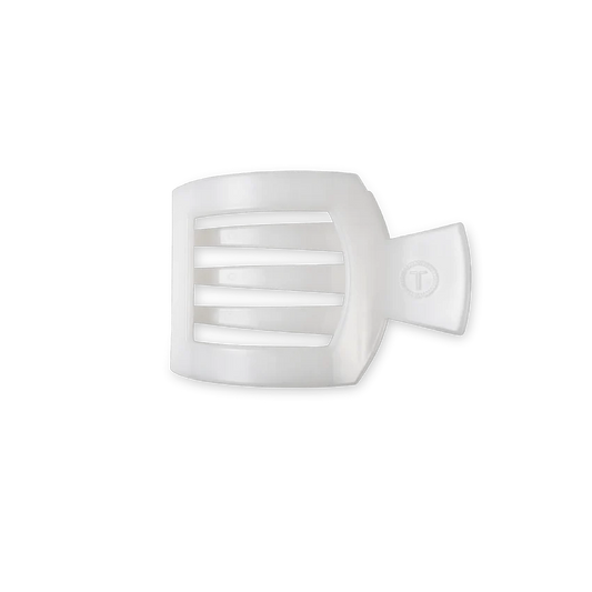 Teleties - Flat Square Clip - Small - Coconut White - Findlay Rowe Designs