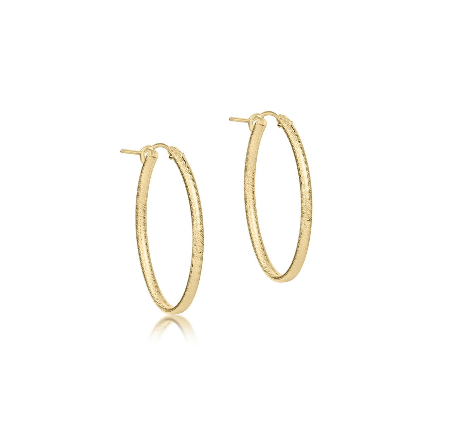 Enewton - Round Gold 1.25in Hoop - Textured