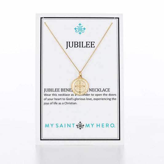 My Saint My Hero - Jubilee Medal of St. Benedict Necklace - Findlay Rowe Designs
