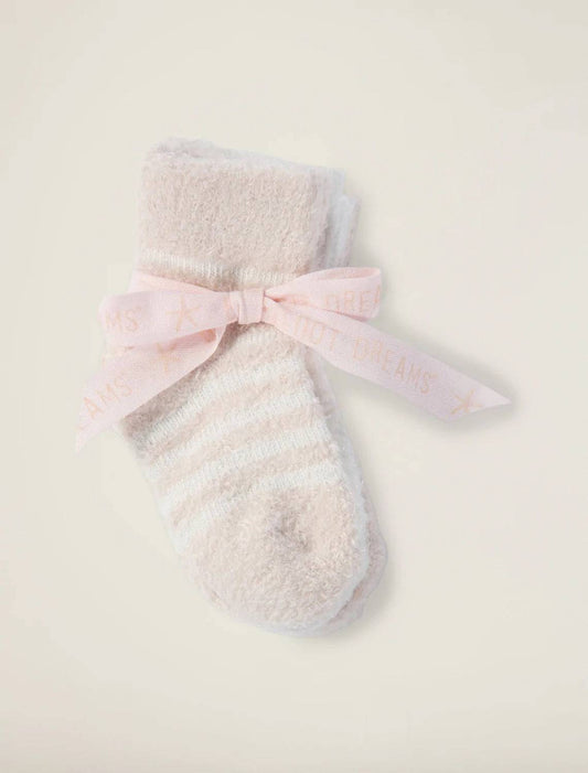 Barefoot Dreams - CozyChic Lite® Infant Sock Set - Pink - Findlay Rowe Designs
