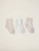 Barefoot Dreams - CozyChic Lite® Infant Sock Set - Pink - Findlay Rowe Designs