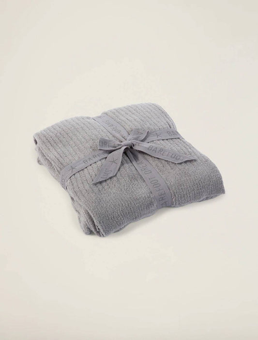 Barefoot Dreams - CozyChic Lite® Ribbed Throw - PEWTER - Findlay Rowe Designs