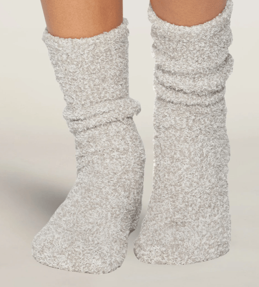 Barefoot Dreams - CozyChic® Heathered Women's Socks - Oyster White - Findlay Rowe Designs