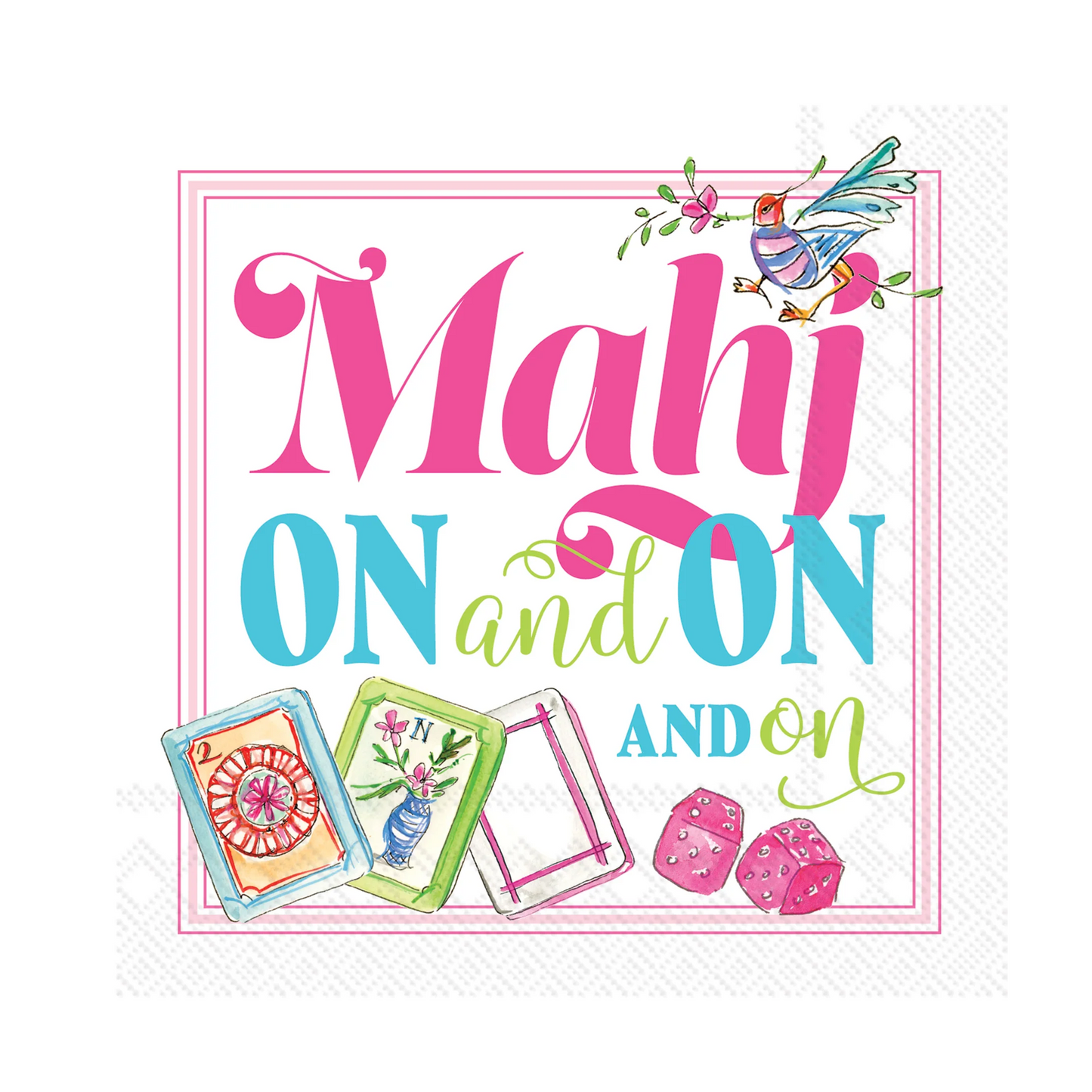 Cocktail Napkin - Mahj On and On - Findlay Rowe Designs