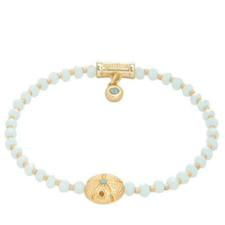 Spartina- Twinkle Stretch Bracelet Pale Blue/Sand Dollar